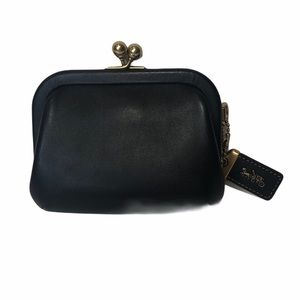 coach kisslock coin case
